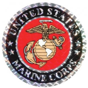 U.S. Marines Decal - 3" Prism - U.S.M.C. Seal