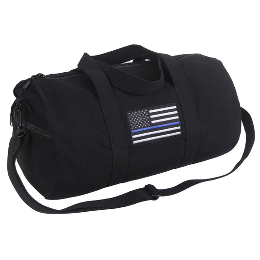 Rothco | Thin Blue Line Canvas Shoulder Duffle Bag