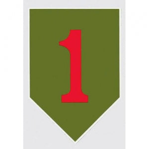 U.S. Army Decal - 2.75" x 4" - Big Red One