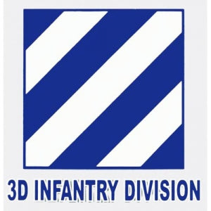 U.S. Army Decal - 4" Square - "3D Infantry Div"