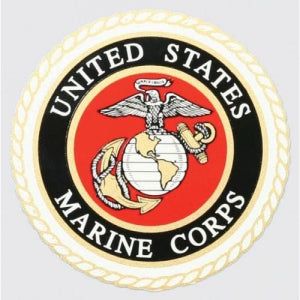 U.S. Marines Decal - 4" Round - Eagle Globe Anchor