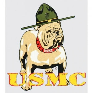 U.S. Marines Decal - 3.85" x 4" - USMC Bulldog