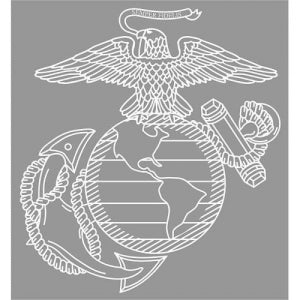 U.S. Marines Decal - 12" - EGA - Eagle; Globe; Anchor