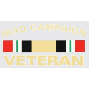 Veteran Decal - 5.3" x 2.6" - Iraq Campaign Vet
