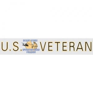 Veteran Decal  - 15" - "U.S. Veteran DS-OIF" Strip