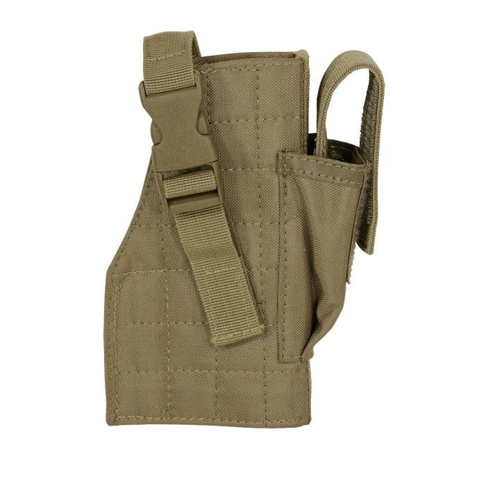Tactical MOLLE Holster with Attached Mag Pouch