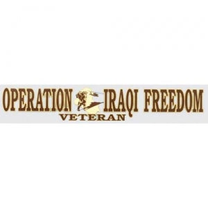 Veteran Decal - 2.5" x 12" - "OIS Veteran" Strip