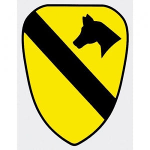 U.S. Army Decal - 3.6" x 4.8" - 1st Cavalry LG