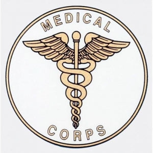 U.S. Army Decal - 4" Round - "Medical Corps" w/Ins