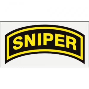 U.S. Army Decal - 4" x 2" - "Sniper" Arch