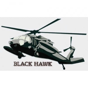 U.S. Army Decal - 5.25" x 3.25" - "Blackhawk" Heli