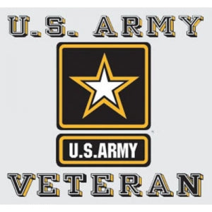 U.S. Army Decal - 3.5" x 3.25" - Veteran w/Star