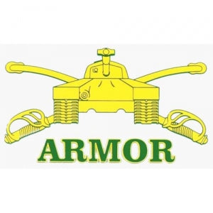 U.S. Army Decal - 5" x 2.8" - Armor