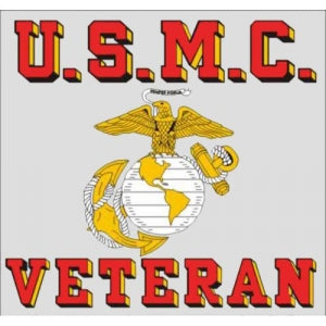 U.S. Marines Decal - 3.5" x 3.25" - USMC Veteran