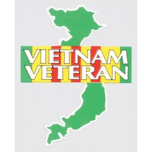 Veteran Decal - 3.75" x 5" - "Vietnam Veteran"