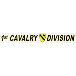 U.S. Army Decal - 14" - "1st Cavalry Div" - Strip