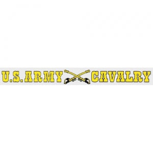 U.S. Army Decal - 14" - "US Army Cavalry" - Strip