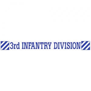 U.S. Army Decal - 16" - 3rd Infantry Strip