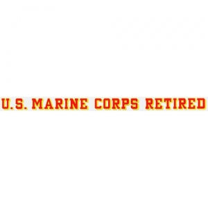 U.S. Marines Decal - 20" - USMC Retired - Strip