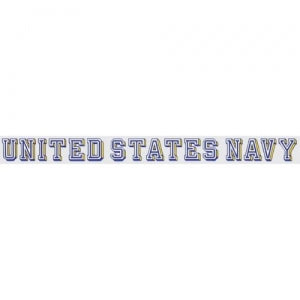 U.S. Navy Decal - 18" - "United States Navy" Strip