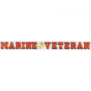 Veteran Decal 18" - "Marine Veteran" EGA