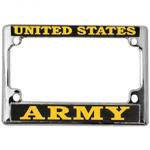 United States Army Motorcycle License Plate Frame