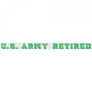 U.S. Army Decal - 20" - "U.S. Army Retired" Strip