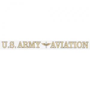 U.S. Army Decal - 16" - "U.S. Army Aviation" Strip
