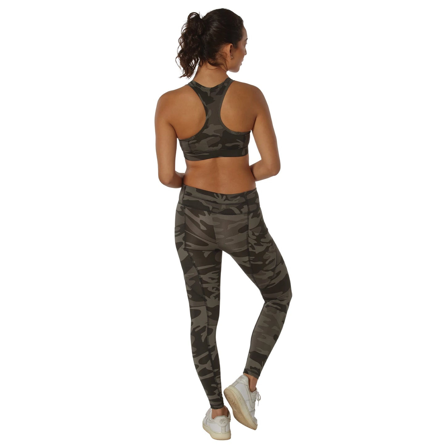 Black Camo Sports Bra – Women's Camouflage Performance Sports Bra