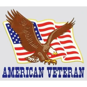 Veteran Decal - 4.75" x 4" - "American Veteran"