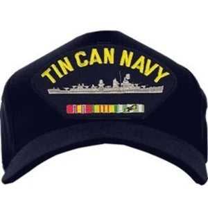US Navy ID Ballcap - Tin Can Navy - Destroyer with Ribbons