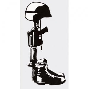 Assorted Decal - 3" x 6" - Fallen Hero