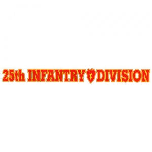 U.S. Army Decal - 15" - 25th Infantry - Strip