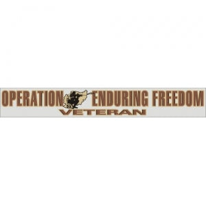 Veteran Decal - 14" - "OEF Veteran" Strip