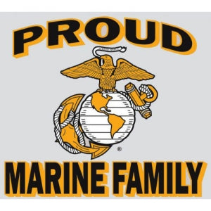 U.S. Marines Decal - 4.3" x 4.8" - Proud Family