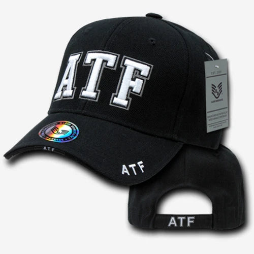 Deluxe Law Enforcement Caps - ATF - Black