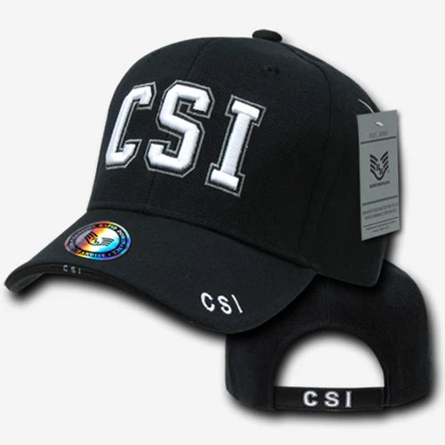 Deluxe Law Enforcement Caps - CSI - Black