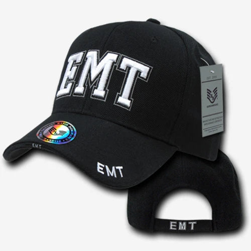 Deluxe Law Enforcement Caps - EMT - Black