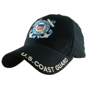 USCG Ballcap - USCG Logo - "U.S. Coast Guard" on Brim
