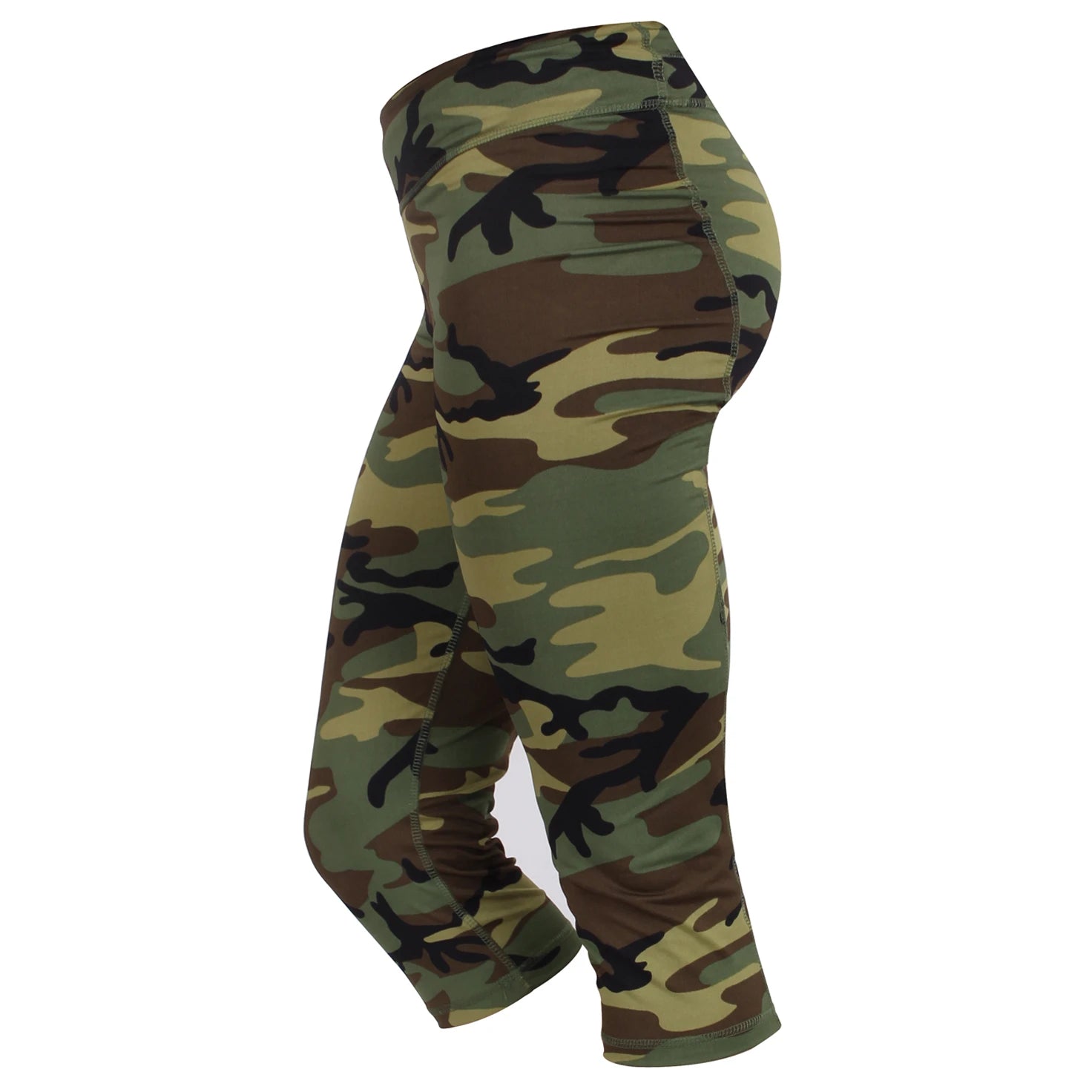Rothco | Women's Woodland Camo Workout Performance Capris