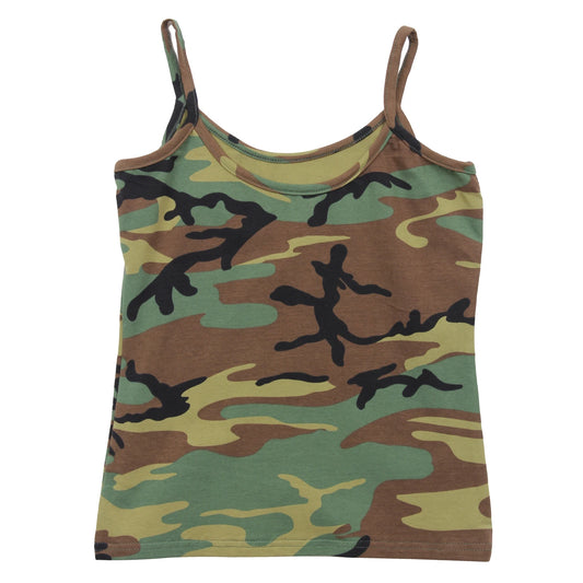 Woodland Camo Tank Top – Women's Camouflage Sleeveless Shirt