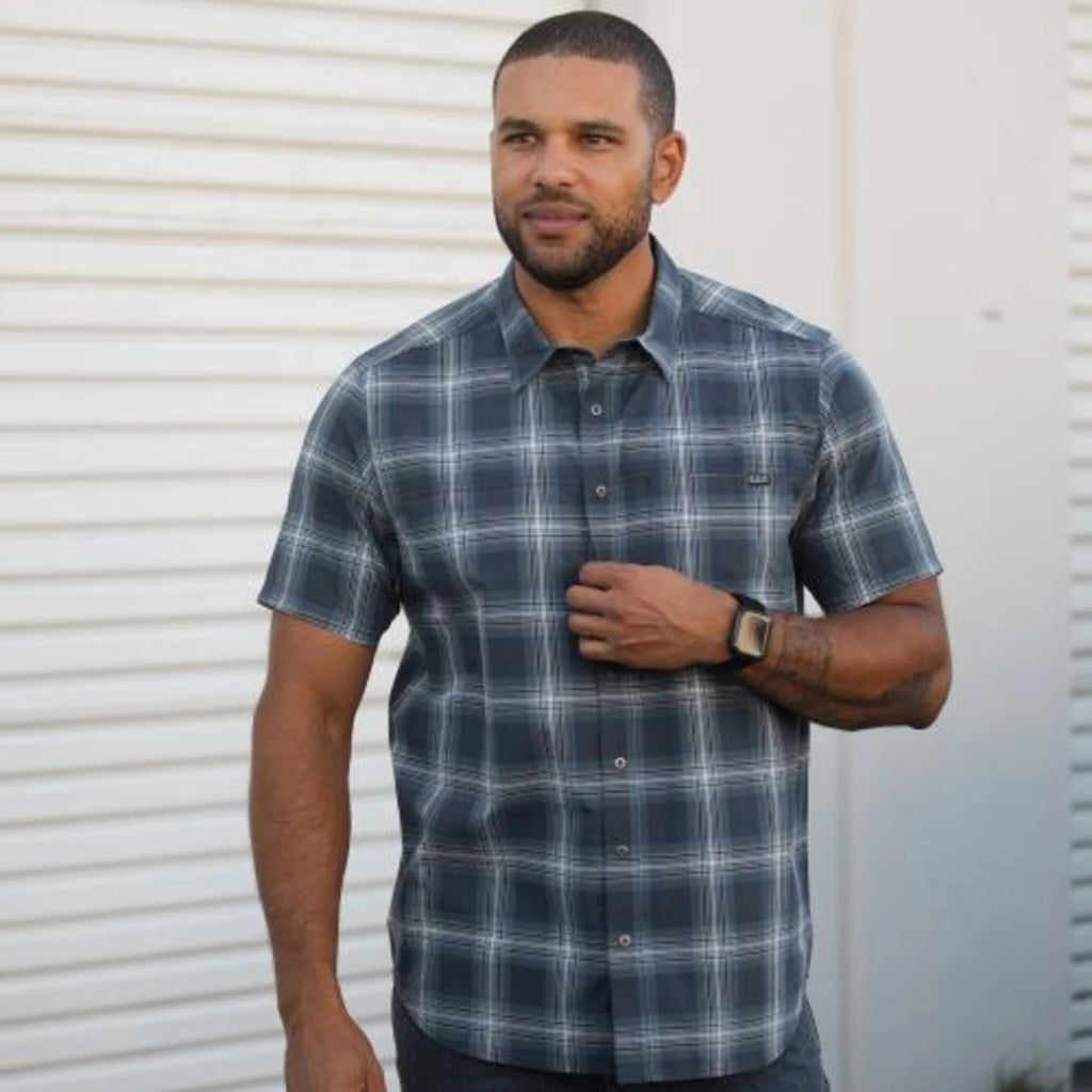 5.11 Tactical Wyatt Short Sleeve Plaid Shirt - Black Plaid 3 — Image 5