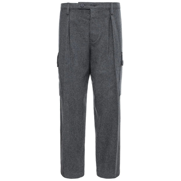 パンツ marka DANISH ARMY TROUSE WOOL FLANNEL MARKA 2/60 WOOL FLANNEL DANISH ARMY TROUSERS , Black