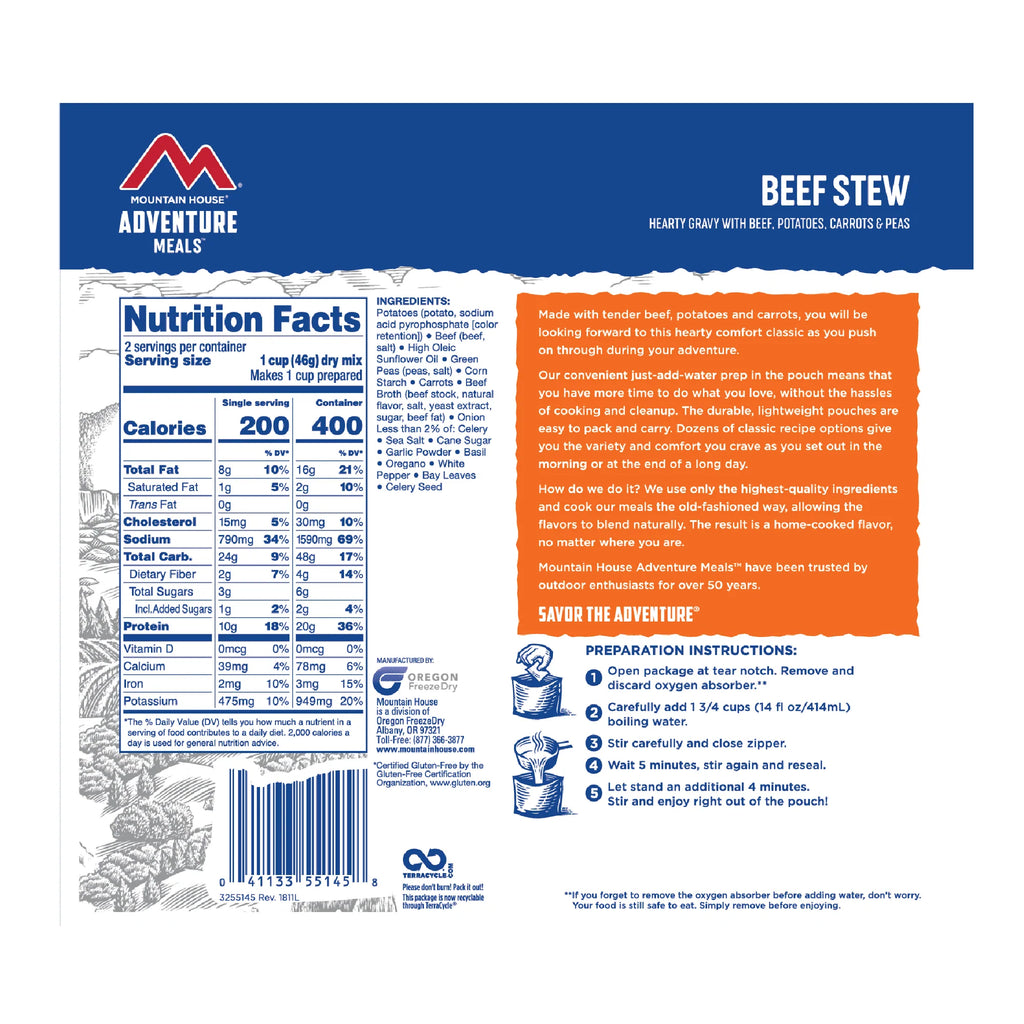 Beef Stew MRE Pouch | Mountain House