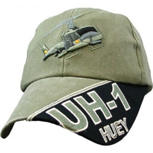 Assorted Ballcap - UH-1 Huey - Olive Drab