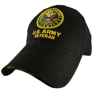 US Army Ballcap - Veteran with Army Seal