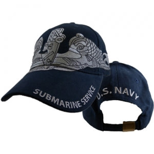 US Navy Ballcap - Submarine Service - Navy Blue with Embroidery
