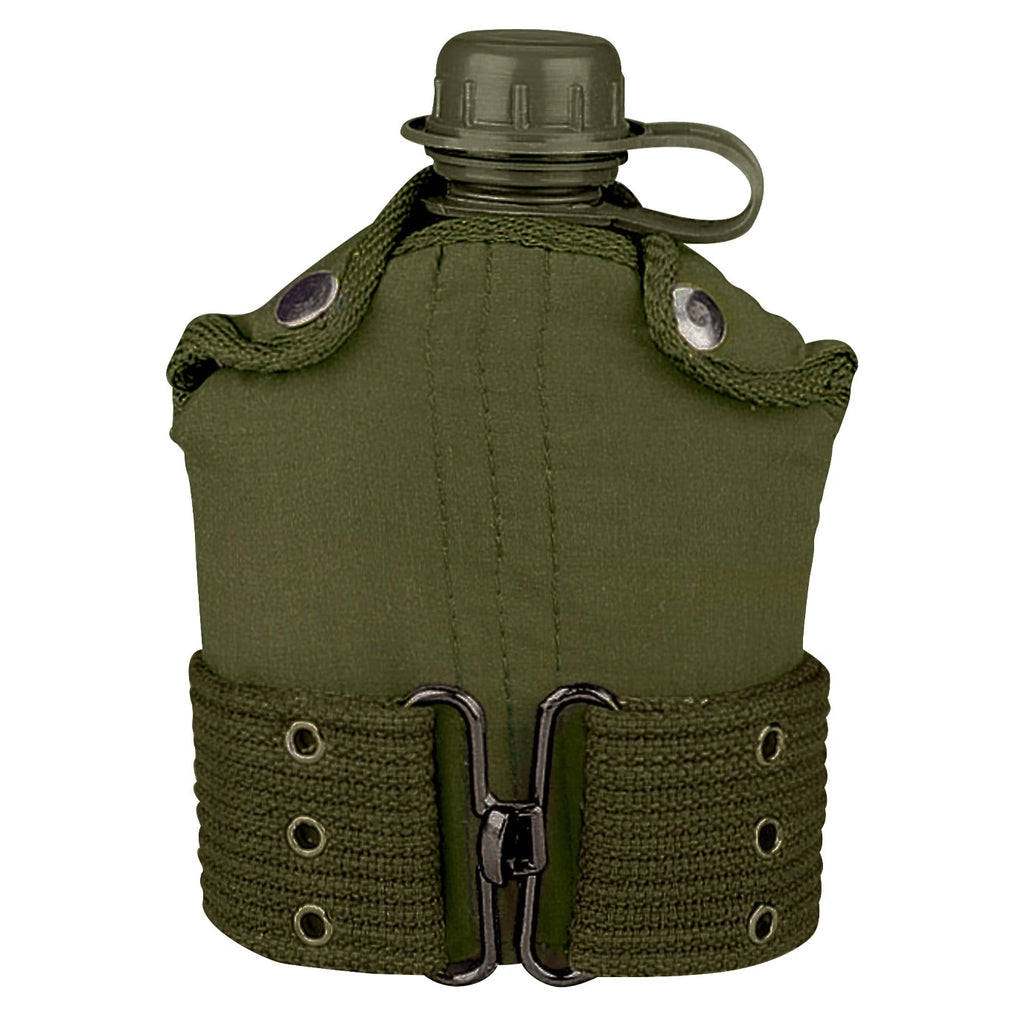 GI Type 1qt Canteen & Pistol Belt Kit