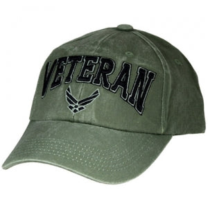 USAF Ballcap Veteran w/ Air Force Logo 3D - Olive Drab (OD)