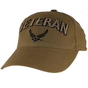 USAF Ballcap Veteran w/ Wings - Coyote Brown – Army Navy Marine Store